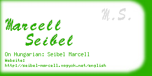 marcell seibel business card